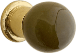 MG&CO Colored Knob, Khaki, Nickel