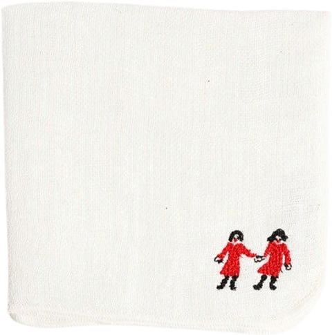 Classiky x Mitsou Linen Gauze Embroidered Handkerchief