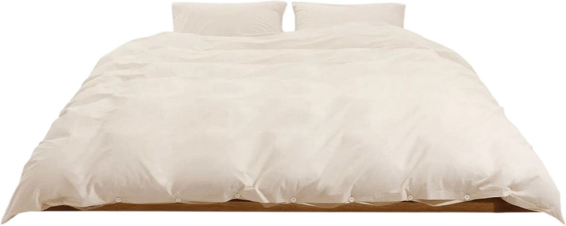 Organic Cotton Percale Bedding (Winter White)