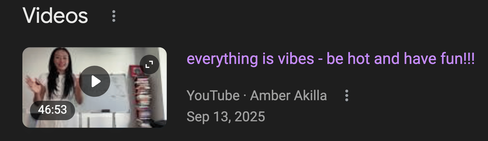 everything is vibes - be hot and have fun!!!