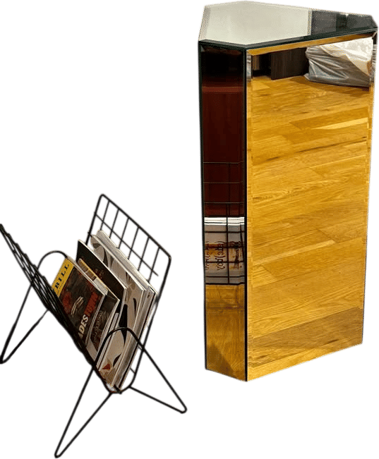 Vintage Mirror Pedestal