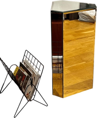 Vintage Mirror Pedestal