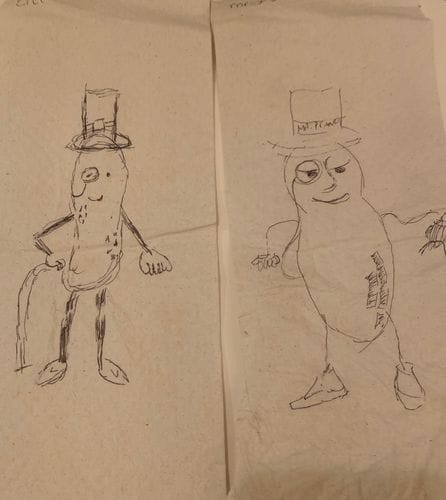 mr peanut drawing challenge