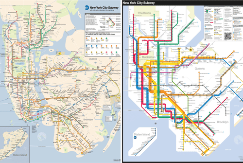 The old mta subway map