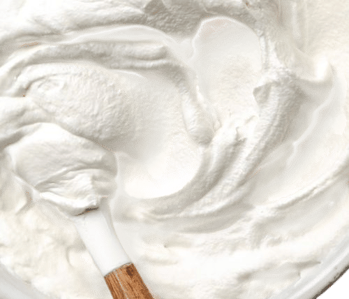 Adding maple syrup and salt to whipped cream