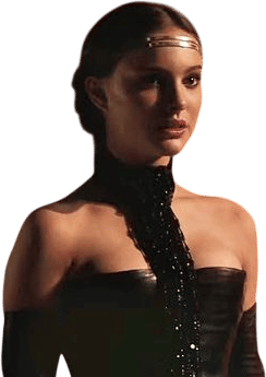 Padme's black halter dress in Revenge of the Sith (2005)
