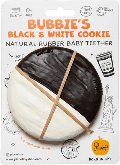 Black and White Cookie Baby Teether