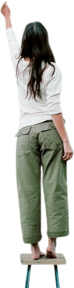 Imogen and Willie Blake military trousers