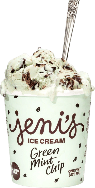 Green Mint Chip Ice Cream