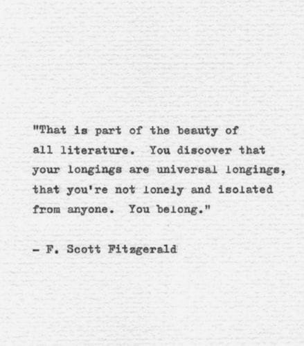 F. Scott Fitzgerald 🙂‍↕️