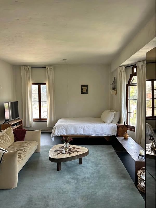 Vintage Steel and Ceramic Coffee Table (1960s)