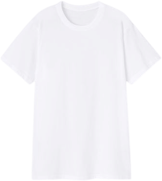 GU cotton color crew neck t-shirt