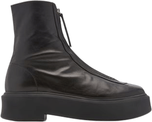 THE ROW | Zipped 1 Leather Ankle Boots