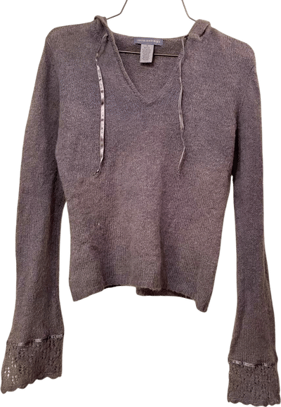 Canyon River Blues Grey Hooded V-Neck Sweater
