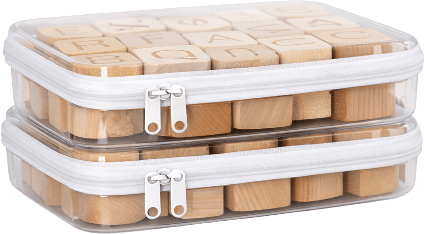 Maple + Lark Clear Zippered Storage Bins