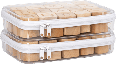 Clear Zippered Storage Bins