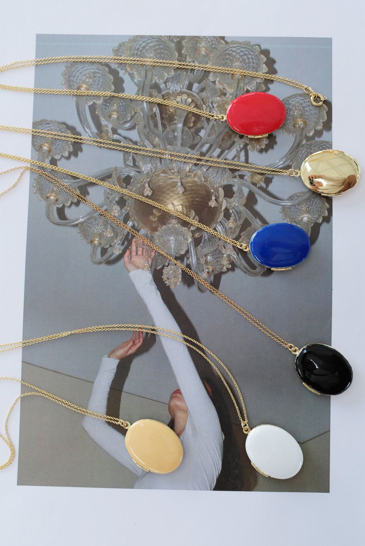 French Enameled Lockets
