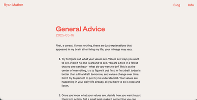 General Advice