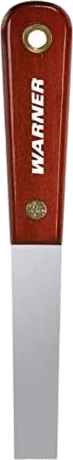 Warner 3/4" Full Flex Putty Knife, Carbon Steel Blade, Rosewood Series, 604