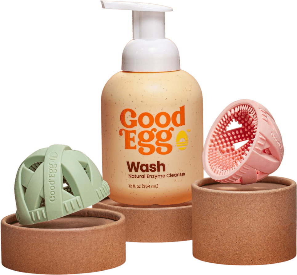 Good Egg egg wash and scrubbers