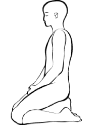 Meditating on your Knees with a Yoga Block