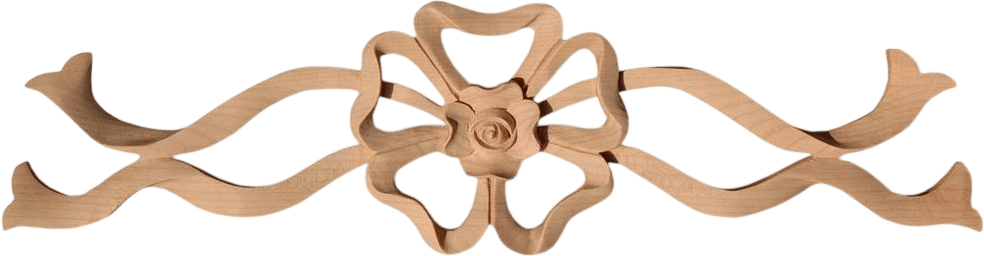 Avondale Bow Wood Carving - Wood Carvings - Carved Wood Applique