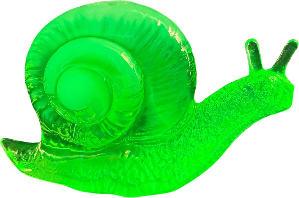 Glow-in-the-Dark Snail Figurine