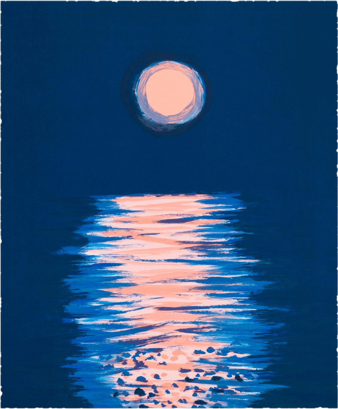Quiet Moon by Ann Craven | 7-color lithograph | 33.5” x 27”