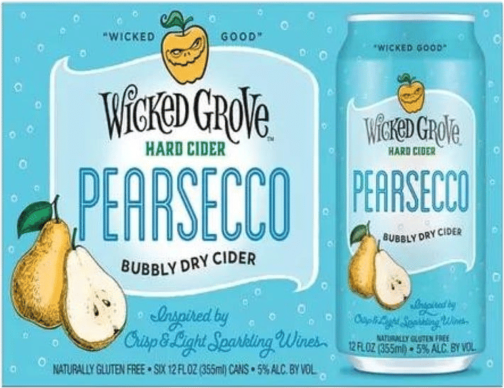Wicked Grove Pearsecco Hard Cider (12 fl oz x 6 ct) | Delivery Near Me - Doordash