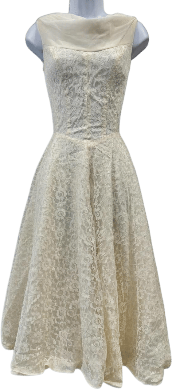 1950s bridal dress
