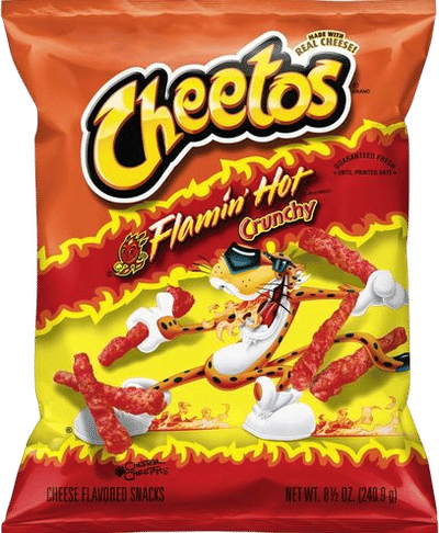 Cherry Slurpee and Flamin' Hot Cheetos