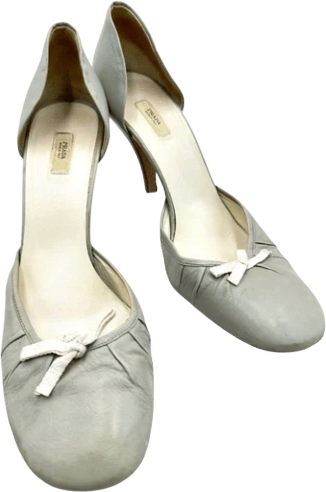 Prada Ballet Bow‎ Leather Pump