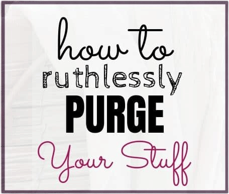 A good “stuff” purge