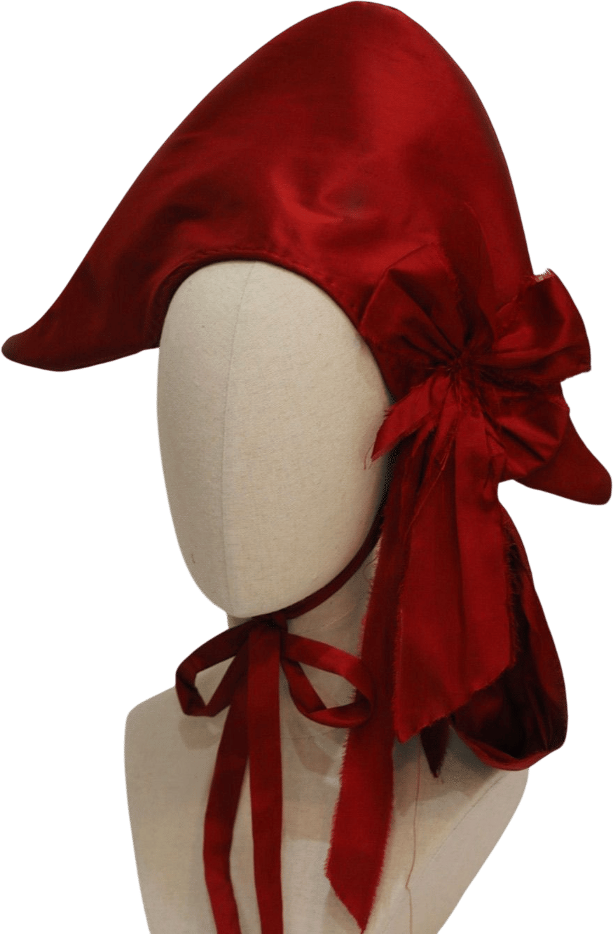 Scarlet Bridal Bicorn Silk Hat