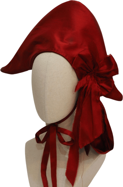 Scarlet Bridal Bicorn Silk Hat
