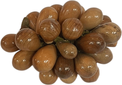 Vintage MCM Grape Cluster High Gloss Polished Teak Wood Fruit Decor Retro - Etsy