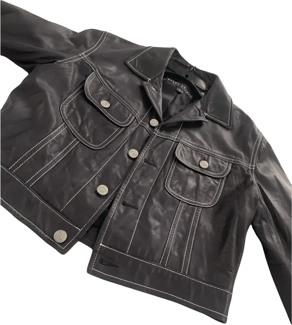 Ralph Lauren Purple Label Leather Jacket