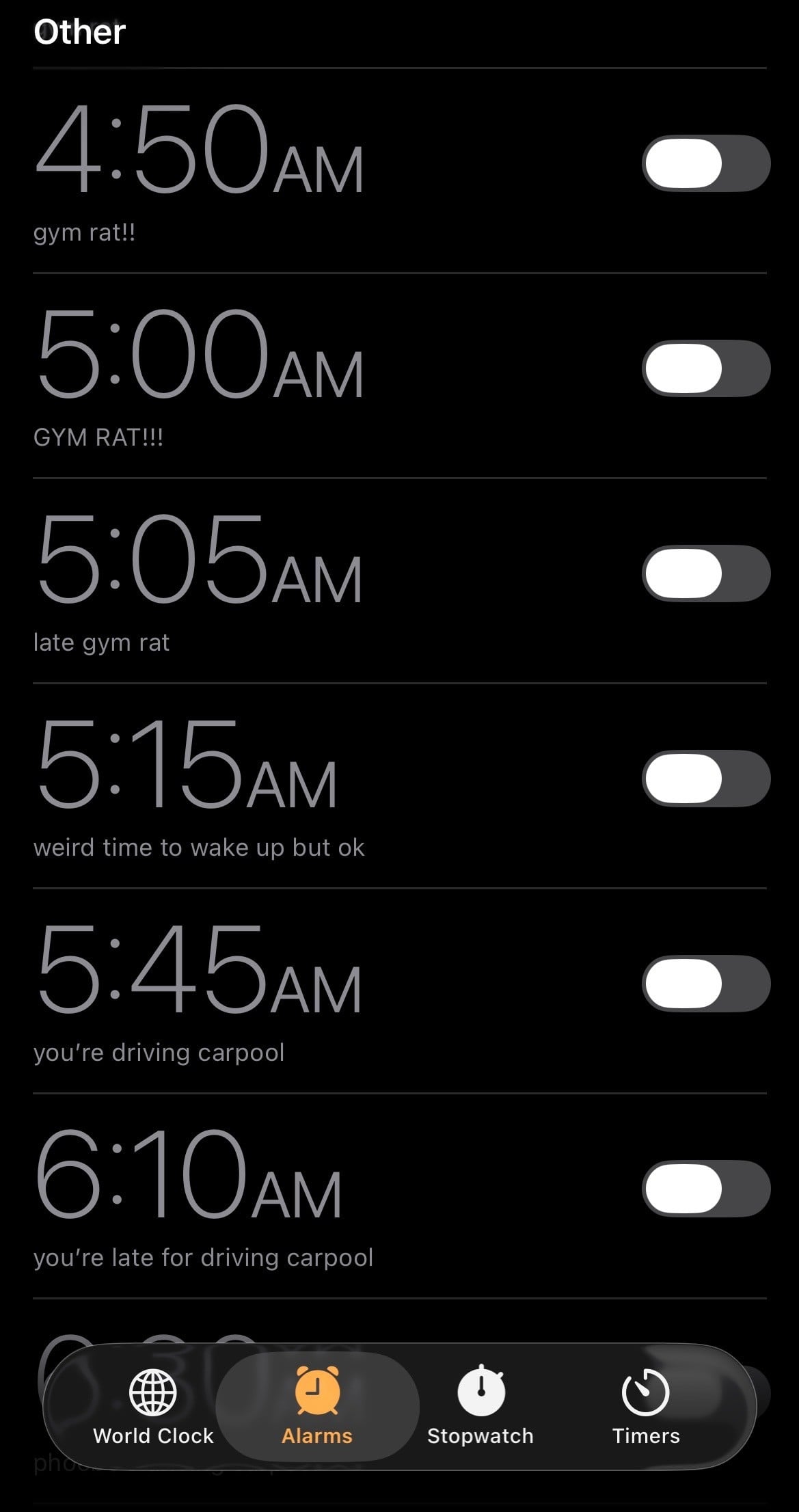 naming your alarms