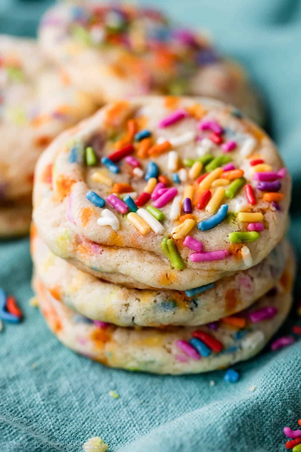 Drop Sugar Cookies with Sprinkles Recipe