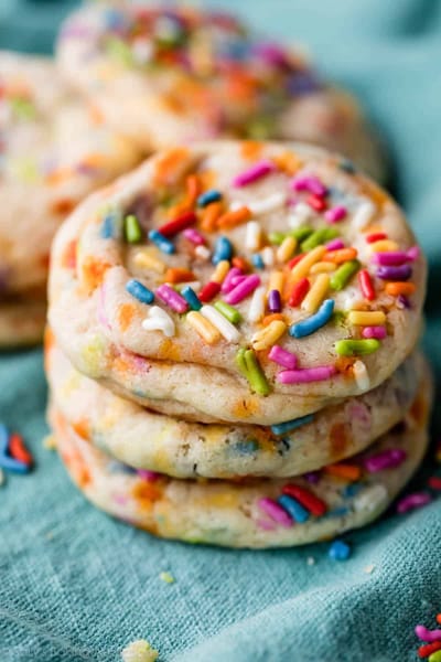 Drop Sugar Cookies with Sprinkles Recipe