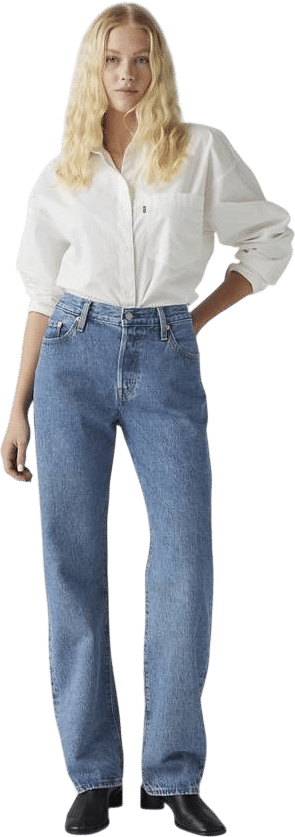 A basic pair of blue jeans