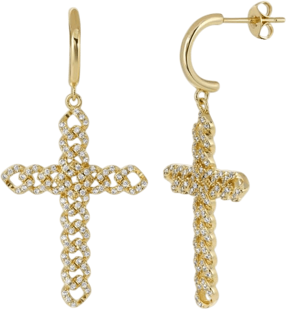 Joy Dravecky Utopia Cross Earrings
