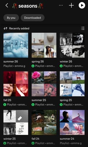 Seasonal Playlists