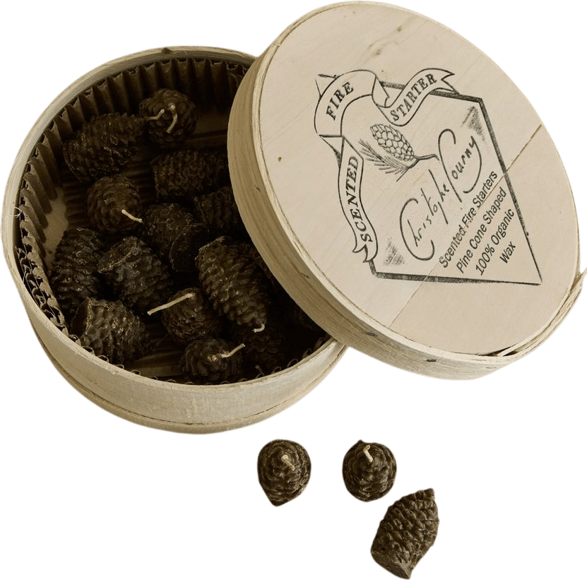 Scented Beeswax Firestarter Pinecones
