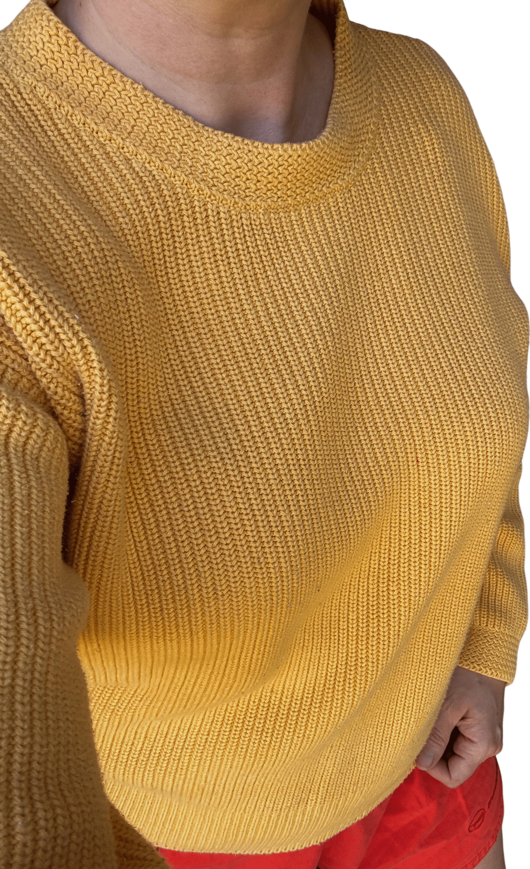 Vintage LizSport Basketweave Cotton Sweater