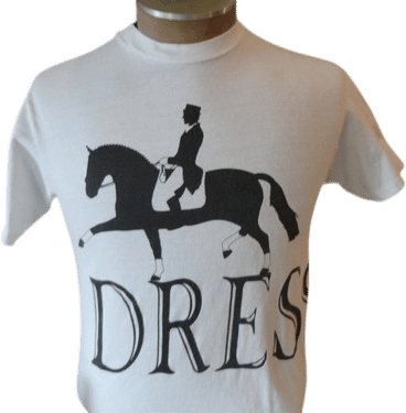 Vintage 80's DRESSAGE Highly Skilled Stylish Horse Riding Equestrian T Shirt M