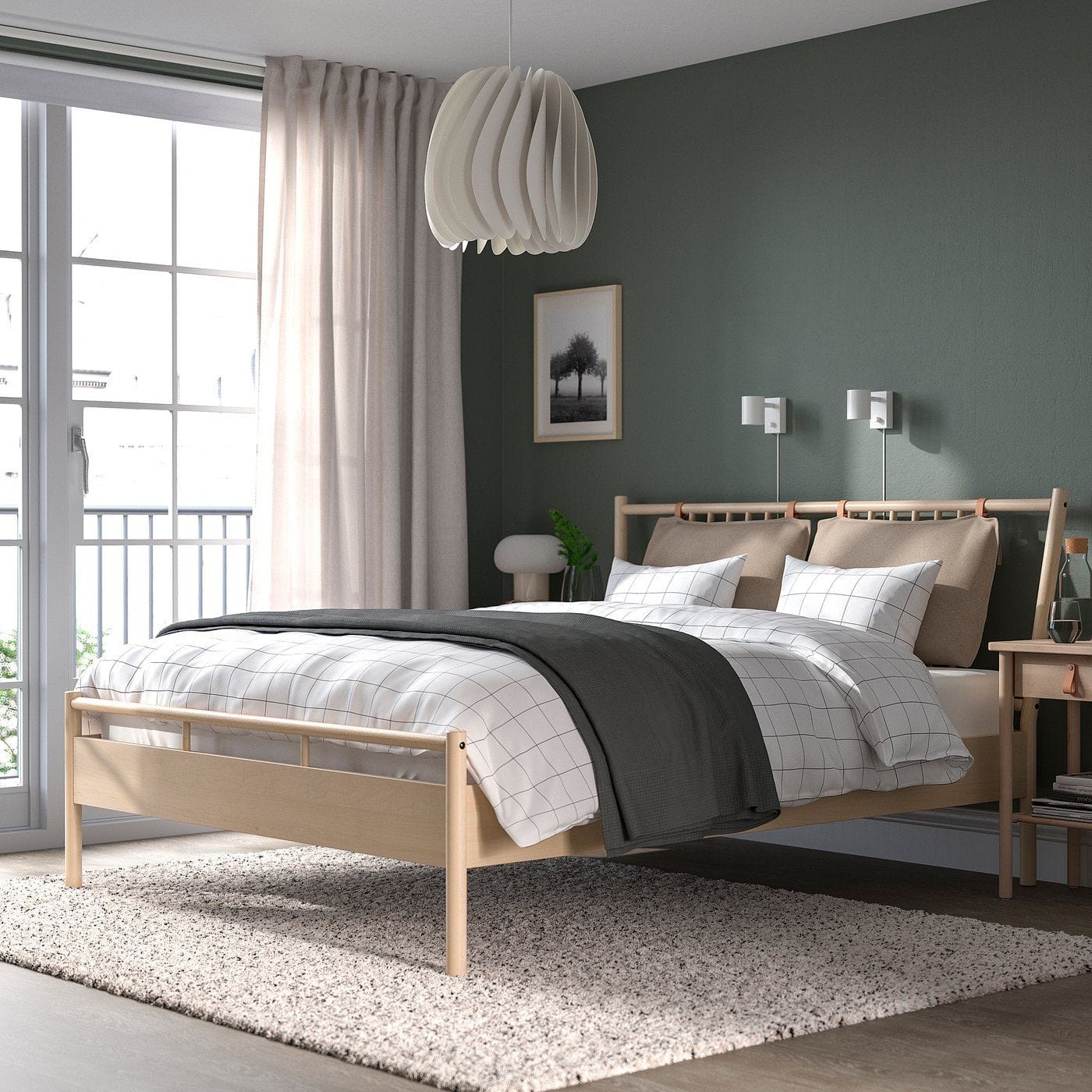 IKEA BJÖRKSNÄS bed frame, King
