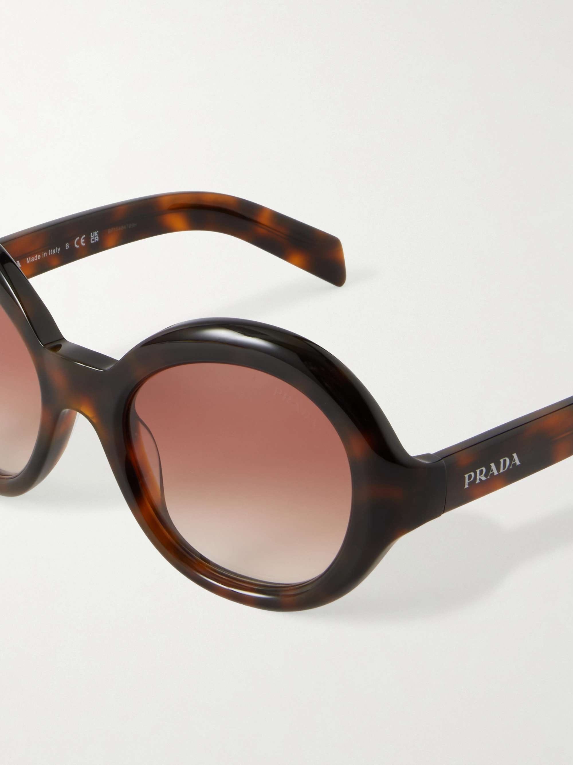 Prada Round-frame Acetate Sunglasses
