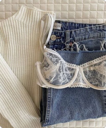 a lace bra (just for yourself)