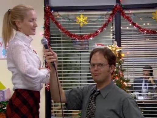 holiday party theme: a karaoke christmas (a la The Office)